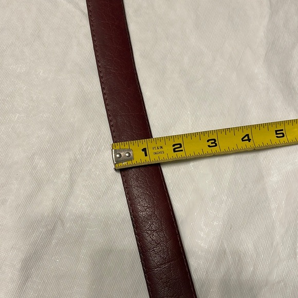 Men’s leather Belt Brownish red color. Ox blood - Picture 3 of 6